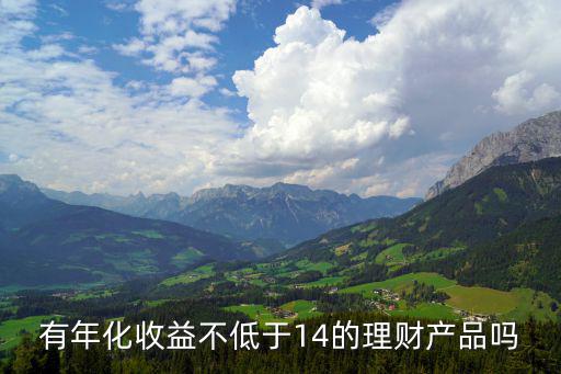 上海風險等級，有年化收益不低于14的理財產品嗎
