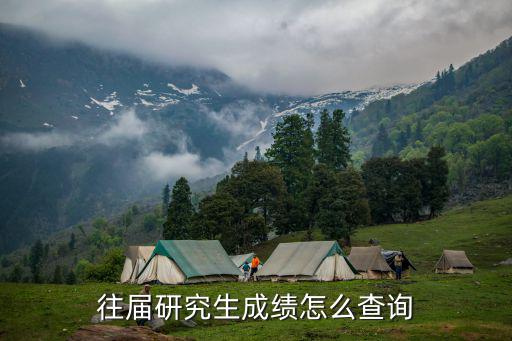 往屆研究生成績怎么查詢
