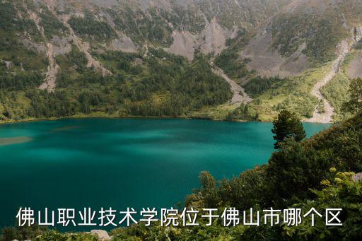 佛山職業(yè)技術(shù)學院位于佛山市哪個區(qū)