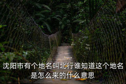沈陽北行，沈陽北行屬于哪個區
