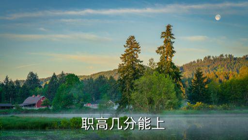 職高幾分能上