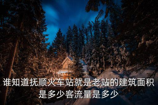 誰知道撫順火車站就是老站的建筑面積是多少客流量是多少