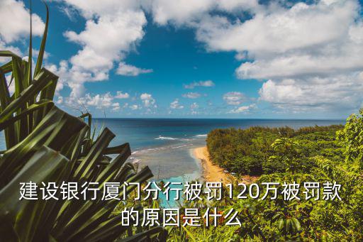 建設銀行廈門分行被罰120萬被罰款的原因是什么