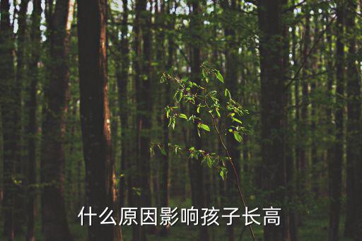 什么原因影響孩子長高