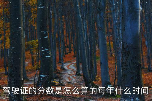 駕駛證的分?jǐn)?shù)是怎么算的每年什么時間