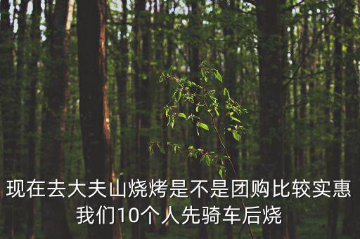 燒烤團(tuán)購(gòu)，現(xiàn)在去大夫山燒烤是不是團(tuán)購(gòu)比較實(shí)惠我們10個(gè)人先騎車(chē)后燒