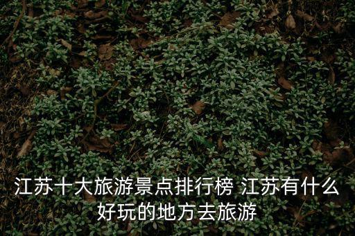 旅游景點排行，中國有哪些好玩的地方 中國十大旅游勝地排行