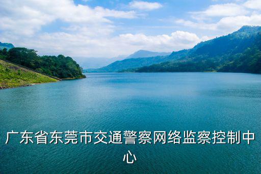 廣東省東莞市交通警察網(wǎng)絡(luò)監(jiān)察控制中心