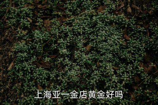 上海亞一金店，上海亞一金店黃金純嗎