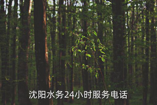 沈陽水務24小時服務電話