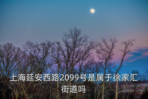 上海延安西路2099號是屬于徐家匯街道嗎
