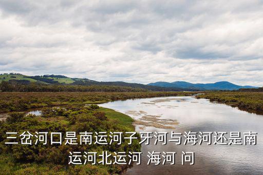 三岔河口是南運河子牙河與海河還是南運河北運河 海河 問