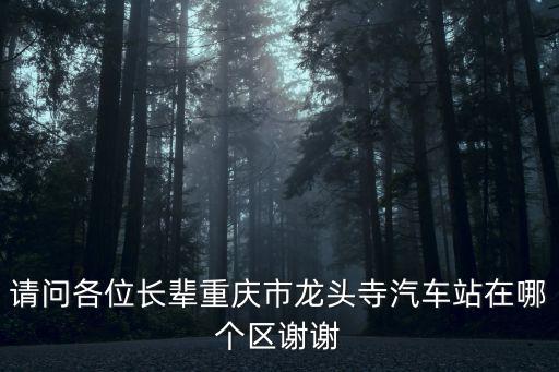 重慶龍頭寺汽車站，請問各位長輩重慶市龍頭寺汽車站在哪個區(qū)謝謝