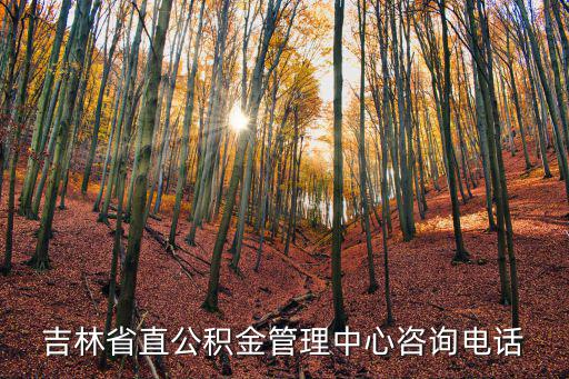 吉林省直公積金管理中心咨詢電話