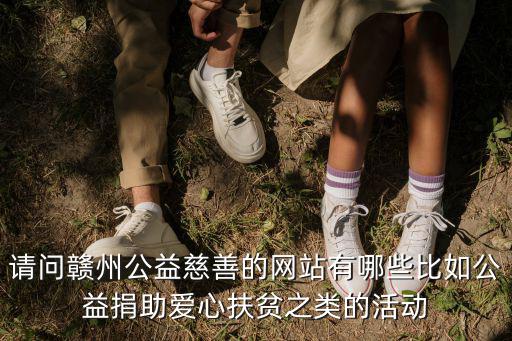 請問贛州公益慈善的網站有哪些比如公益捐助愛心扶貧之類的活動