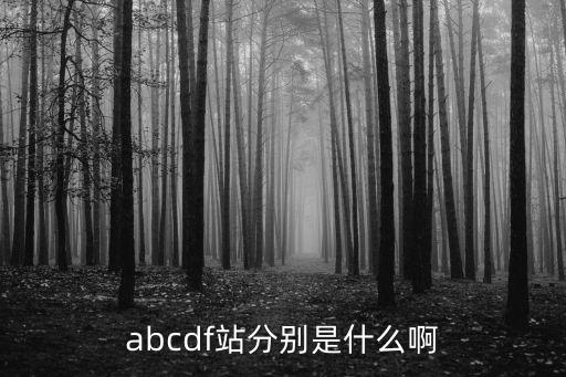 abcdf站分別是什么啊