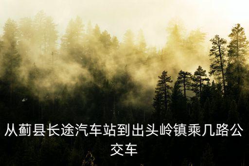 出頭嶺鎮，從薊縣長途汽車站到出頭嶺鎮乘幾路公交車