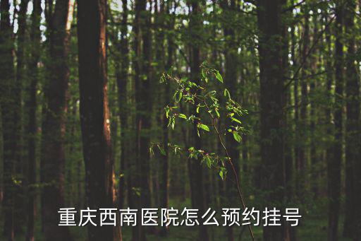 重慶西南醫(yī)院怎么預(yù)約掛號