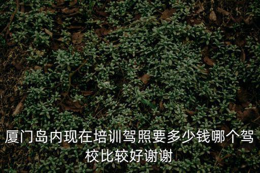 廈門島內現在培訓駕照要多少錢哪個駕校比較好謝謝