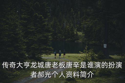 傳奇大亨龍城唐老板唐辛是誰演的扮演者郝光個人資料簡介