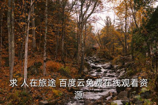 求 人在旅途 百度云免費在線觀看資源