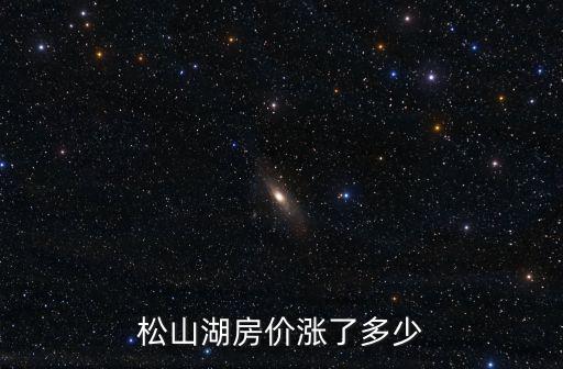 松山湖房價漲了多少