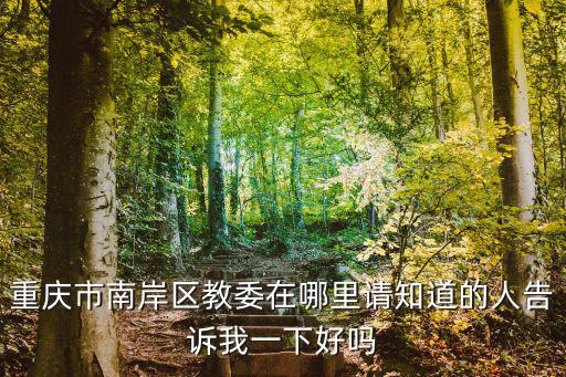 重慶市南岸區(qū)教委在哪里請知道的人告訴我一下好嗎
