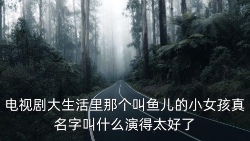 電視劇大生活里那個叫魚兒的小女孩真名字叫什么演得太好了