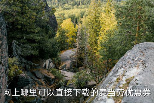 網上哪里可以直接下載的麥當勞優惠券