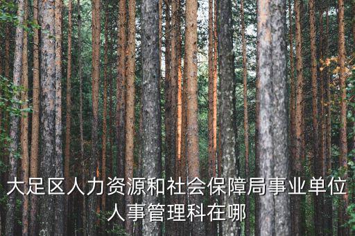 大足區(qū)人力資源和社會保障局事業(yè)單位人事管理科在哪