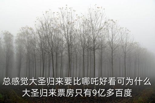 大圣歸來票房，大圣歸來大魚海棠的總票房是多少