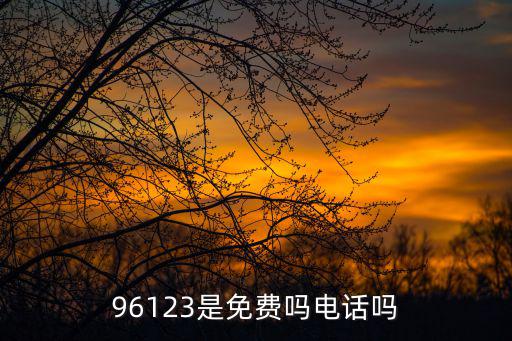 96123是免費嗎電話嗎