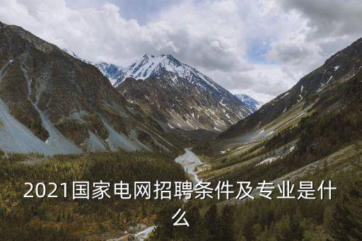 2021國家電網招聘條件及專業是什么