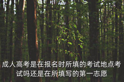 成人高考考試地點，縣級成人高考的考試地點會設在哪啊 本縣的一中