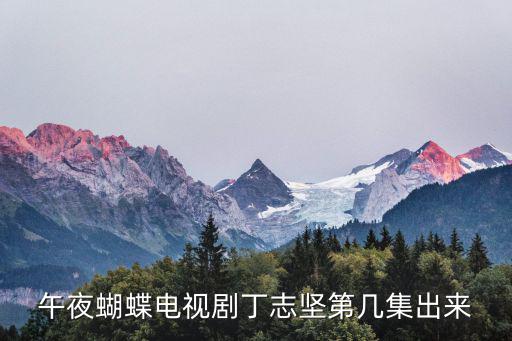蝴蝶電視劇，帶有蝴蝶二字的懸疑電視劇