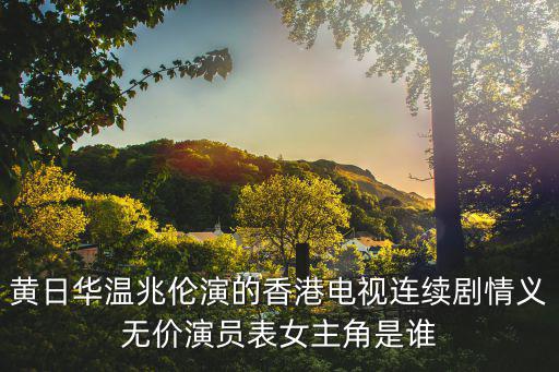 黃日華溫兆倫演的香港電視連續劇情義無價演員表女主角是誰