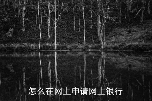 怎么在網上申請網上銀行