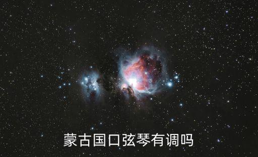 蒙古國口弦琴有調嗎