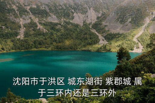 沈陽紫郡城，沈陽市于洪區 城東湖街 紫郡城 屬于三環內還是三環外