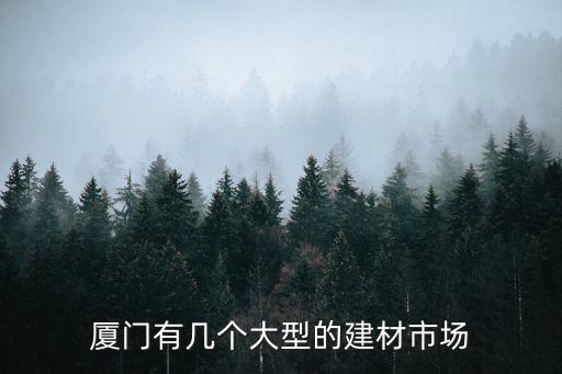 廈門建材市場，廈門有幾個大型的建材市場