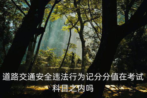 道路交通安全違法行為記分分值在考試科目之內(nèi)嗎