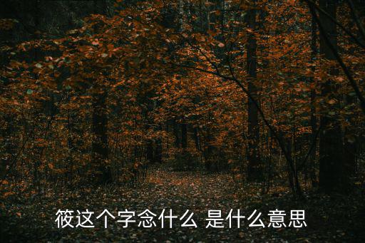 筱這個字念什么 是什么意思