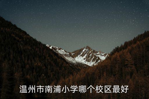 南浦小學，溫州南浦小學西校區地址