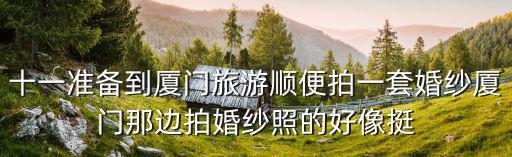 十一準(zhǔn)備到廈門旅游順便拍一套婚紗廈門那邊拍婚紗照的好像挺