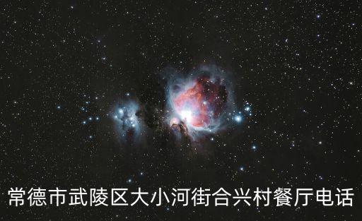 常德市武陵區大小河街合興村餐廳電話