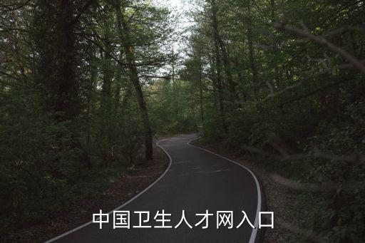 中國衛生人才網入口