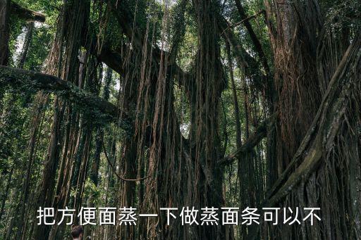 把方便面蒸一下做蒸面條可以不