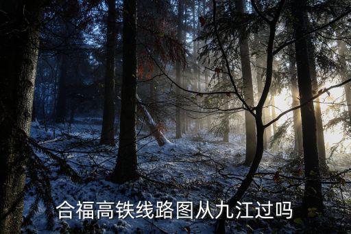 合福高鐵線路圖從九江過(guò)嗎