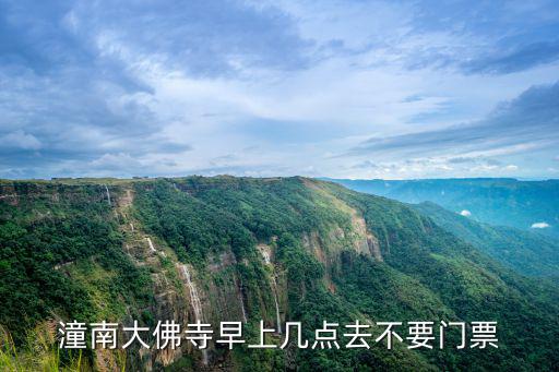 潼南大佛寺早上幾點去不要門票