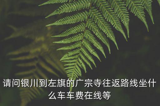 請(qǐng)問(wèn)銀川到左旗的廣宗寺往返路線坐什么車車費(fèi)在線等